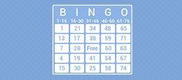 Example of a 75-ball ticket