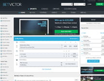 Picture of main page on BetVictor's website