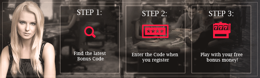 The 3 steps in applying your bonus code