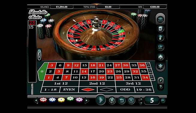 Roulette Master in-game player view 