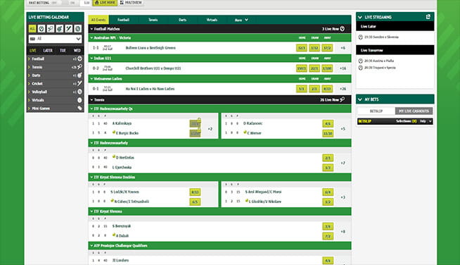 Picture of Paddy Power's in play page