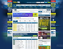 William Hill Main Page Screen Shot