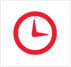 Poker Time Limits Red Icon